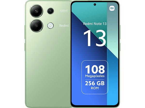 Móvil - Xiaomi Redmi Note 13, Mint Green, 256 GB, 8GB RAM, 6.67" AMOLED FHD+, Snapdragon 685, 5000 mAh, Android