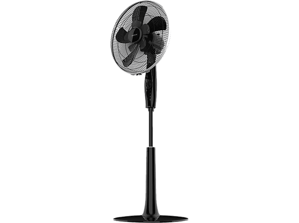 Ventilador de pie - Cecotec EnergySilence 1020 Extremeflow, 3 velocidades, 60W, Rejilla de seguridad, Negro