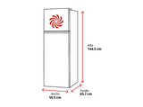 Frigorífico dos puertas - LG GTBV22PYNJ, No Frost, 144.5 cm, 217 l, Multi Air Flow™, Inox Antihuellas