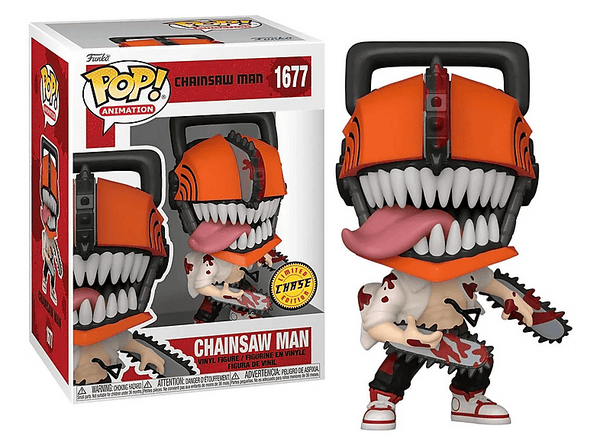 Figura Funko Pop! - Chainsaw Man: Chainsaw Man Variante Chase Sangriento, Vinilo, 10 cm