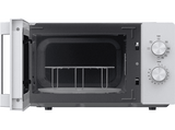 Microondas con grill - Hisense H20MOWP1HG, 1250 W, 5 Niveles de potencia, 20 l, Descongelación, Control Mecánico, Blanco