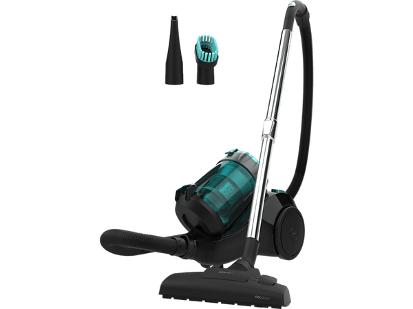 Aspirador sin bolsa - Cecotec Conga Rockstar Multicyclonic Compact, 800 W, 2.5 l, 20 kPa, Ligero y compacto, Incluye accesorio para muebles, Negro