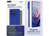 Móvil - motorola edge 60 pro, Dazzling Blue, 512 GB, 12 GB RAM, 6.67 pOLED, MediaTek Dimensity 8350 Extreme, 6000 mAh