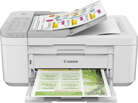 Impresora multifunción - Canon Pixma TR4756i, Tinta, 20 ppm, Wi-Fi, Inalámbrico, Blanco
