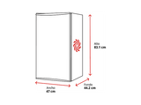 Nevera pequeña - ok. OFR 161 E W, Altura 83.1 cm, 92 l, Puerta reversible, luz LED, estante de cristal,  Blanco