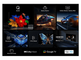TV QLED 98 - TCL 98P8K, UHD 4K, AiPQ Pro, Smart TV by Google TV, DVB-T2 (H.265), 144 Hz, Compatible con Google Assistant, Negro