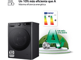 Lavadora secadora - LG F4DR6009AGM, 9 kg/6 kg, 1400 rpm, 12 programas, AI Direct Drive™, TurboWash™360˚, Inox grafito