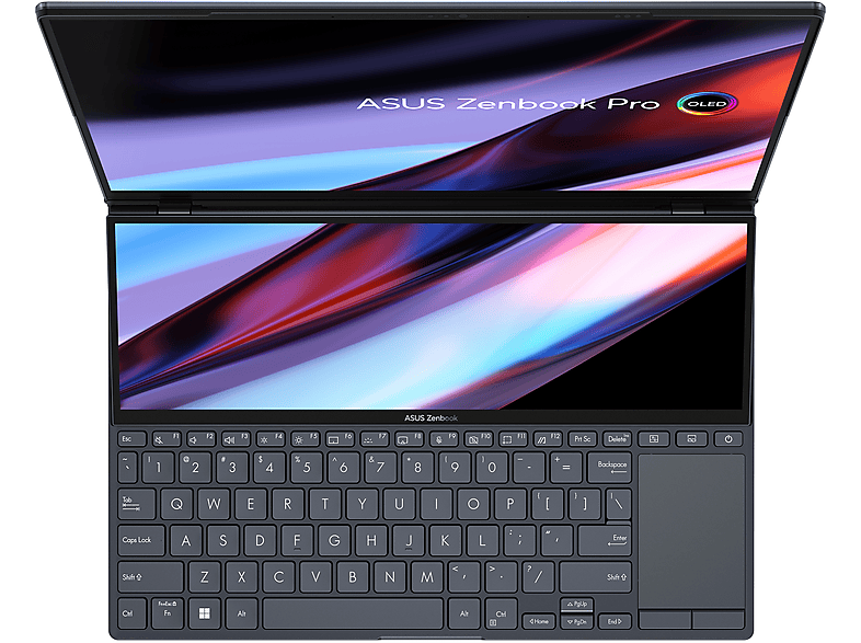 Portátil - ASUS ZenBook Pro 14 Duo OLED UX8402VV-P1025W, 14.5 WQXGA+, Intel® Core™ i7-13700H, 16GB RAM, 512GB SSD, GeForce RTX™ 4060, Windows 11 Home