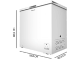 Congelador horizontal - Cecotec Bolero CoolMarket Chest 199 white E, Capacidad 199 l, Clase E, Compresor inverter plus, 83.5 cm, White