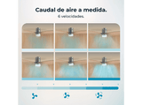 Ventilador de techo - Cecotec EnergySilence Aero 5600 Classic Acero, Motor DC 40 W, Luz LED 18 W, 6 Velocidades, Mando, 3 aspas, Plateado