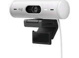 Webcam - Logitech Brio 500, Full HD 1080p, Enfoque automático, Micrófono con reducción de ruido, Blanco