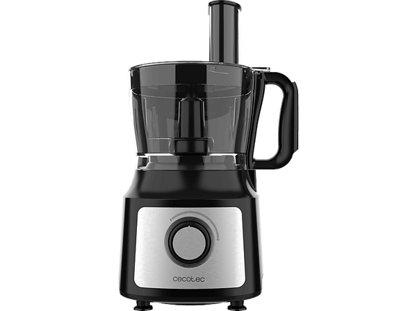 Procesador de alimentos - Cecotec Comino 1000, 1000 W, 2 L, 2 velocidades, Modo Pulse, Acabados en inox, 7 accesorios, Back