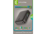 Powerbank - CellularLine PowerView IQ, 10000 mAh, 45 W, 72 horas, USB C, USB A, Negro