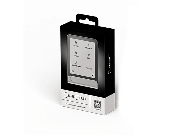 Crypto Wallet - Ledger Flex™, Pantalla táctil de E Ink® 2.84", Bluetooth, Batería 200 mAh, Gris