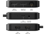 Hub USB/Concentrador - Hyper HD USB4 MOBILE DOCK, 2 Puertos, 1000 Mbit/s, Negro