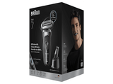 Afeitadora - Braun Series 7 72-C7200CC,  3 modos, Centro SmartCare, 1 accesorio de precisión, Afeitado en seco y mojado, Oro