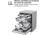 Lavavajillas - LG DF587HVS, 10 servicios, 10 programas, 60 cm, Lavado a vapor, Acero  antihuellas