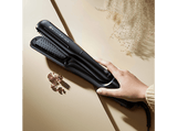 Plancha Secador - Bellissima 2 en 1 Airsleek®, Revestimiento de Cerámica y Queratina, 640W, 2 Velocidades, 2 Temperaturas, Negro, Oro