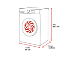 Lavadora carga frontal - BEKO B1XW752WSPT, 7 kg, 1200 Rpm, Motor ProSmart Inverter, 15 Programas, Blanco