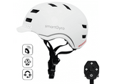 Casco - smartGyro Helmet PRO, Talla M/L, Altavoces Incorporados, Manos libres, Micrófono, Blanco