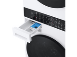 Lavadora secadora - LG WT1210WWF, Torre de lavado 12/10 kg, TurboWash™, Smart Pairing™, Blanco