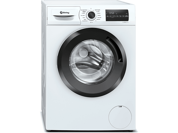 Lavadora carga frontal - Balay 3TS976BE, 8kg, 1200 rpm, 15 programas, Pausa+Carga, Blanco