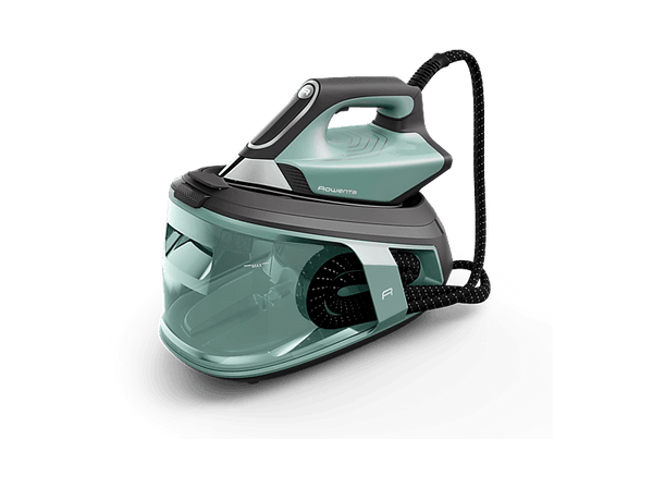 Centro de planchado - Rowenta VR9034, 2800 w, 550 g/min, 7.5 bar, 1.8 L, Microsteam 400HD Laser, verde