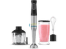 Batidora de mano - Cecotec Katana 12 Chop G, 1200 W, 21 velocidades, Turbo, Incluye picadora de 600ml, Vaso de 800ml, Brazo XL, Grey