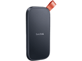 Disco duro SSD externo 480GB - SanDisk Portable SSD, Portátil, USB 3.2 Gen 2, Lectura de hasta 520 MB/s, Gancho de goma, Gris