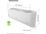 Aire acondicionado Split 1 x 1 - LG LGPLUSWF12 , 4070 BTU/h, Blanco