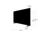 TV LED 55 - Haier H55K85FUX K85F Series , Smart TV (Google TV), HDR 4K, Direct LED, Dolby Audio, Sin marcos, Negro