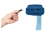 Auriculares infantiles - Lexibook Stitch, Circumaurales, Cable o Bluetooth, Micrófono, Azul