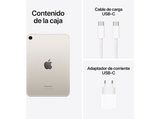 Apple iPad mini (2024), 128 GB, Blanco estrella, WiFi + Cell, 8.3, Chip A17 Pro, iPadOS