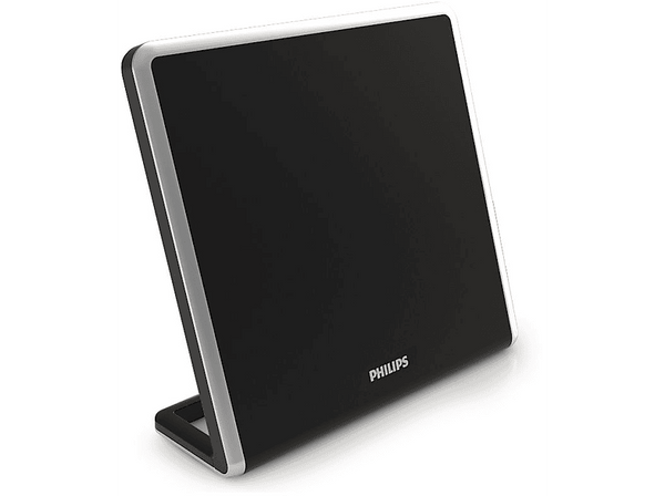 Amplificador antena - Philips SDV7220/12, 49 dB, Filtrado de ruidos, Control de ganancia, Negro