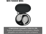 Auriculares inalámbricos - Sony WH-1000XM4C, Noise Cancelling, 34h, Hi-Res, HD Noise Cancelling Processor QN1, Conexión multipunto, iOS/Android, Plata