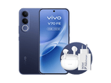 Móvil - vivo Bundle V70 FE, Ocean Blue, 512GB, 8GB RAM, 6.83 AMOLED, Dimensity 7360-Turbo, 7000 mAh