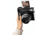 Cámara instantánea - Fujifilm Instax SQ40, Flash integrado, Exposición automática, Lente y espejo selfie, Negro