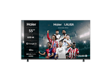 TV LED 55 - Haier H55K85FUX K85F Series , Smart TV (Google TV), HDR 4K, Direct LED, Dolby Audio, Sin marcos, Negro