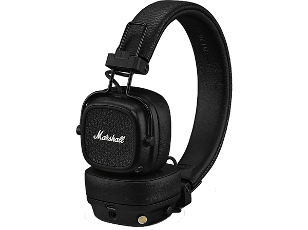 Auriculares inalámbricos - Marshall Major V, Supraaurales, Bluetooth, Diseño Plegable, +100h, Negro