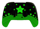Mando Nintendo Switch - Turtle Beach Rematch Wireless Controller Super Mario Star, Cable USB, Brilla en la oscuridad, Hasta 40 horas