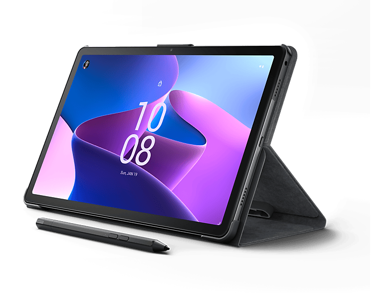 Tablet - Lenovo Tab M10 Plus (3rd Gen) 2023, 128GB, Storm Grey, 10.6  DCI 2K, 4GB RAM, QuaKlcomm® Snapdragon™ SDM680, Android, Funda+Lápiz Incluido