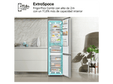 Frigorífico combi - LG GBBS726APY, No Frost, 203 cm, 375 l, DoorCooling+™, FRESHBalancer™, Inox antihuellas