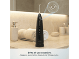 Irrigador - Cecotec ToothCare 6000 Jet Liberty, 180 ml, 5 modos, 30-80 PSI, IPX7, Autonomía hasta 30 días, Negro