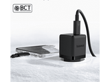 Cargador de pared - Baseus PALM, 30W, Kit con cable 60W y 100 cm, Carga ultrarrápida, Control de temperatura, Universal, Negro Cluster
