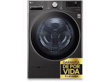 Lavadora carga frontal - LG F0P3CYV2E, 20 kg, 1000 rpm, 14 programas, AI Direct Drive™, TurboWash™360˚, Acero negro