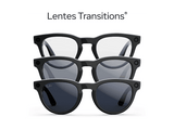 Gafas IA - Ray-Ban Meta Headliner (Gen 2), Negro brillante, Lentes Transitions® en zafiro, Talla estándar