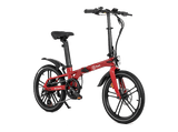 Bicicleta urbana - Youin Marbella, 250 W, 25 km/h, 40 km, 7 Velocidades, Pantalla LCD Multifunción, Rojo