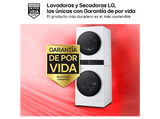 Lavadora secadora - LG WT1210WWF, Torre de lavado 12/10 kg, TurboWash™, Smart Pairing™, Blanco