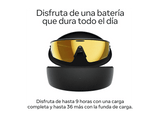 Gafas IA - Meta Oakley Vanguard, Cámara Sony Ultra gran angular 12 MP, Negro y lentes en 24K naranja