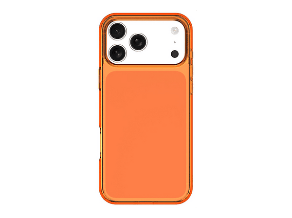 Funda móvil - CellularLine Cube Mag, Apple, iPhone 17 Pro Max, Naranja
